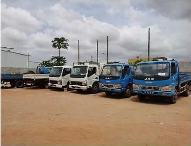 Frota de camiões da Serafrica